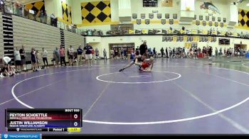 106 lbs Semifinal - Peyton Schoettle, Roncalli Wrestling Foundation vs Justin Williamson, Region Wrestling Academy