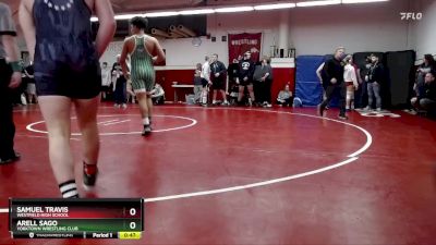 190 lbs Champ. Round 1 - Arell Sago, Yorktown Wrestling Club vs Samuel Travis, Westfield High School