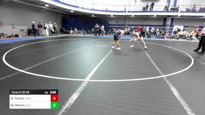 133 lbs Consi Of 32 #2 - Noah Tonsor, Army Prep vs Max Martin, UNATT - North Carolina