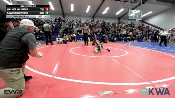 43 lbs Round Of 16 - Walker Williams, Team Tulsa Wrestling Club vs Dawsyn Hawkins, Wagoner Takedown Club