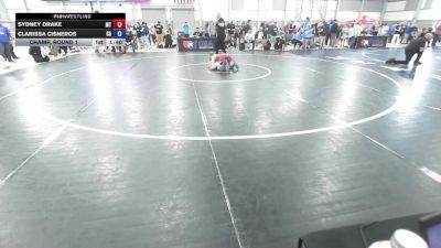 U15 Women - 54 lbs Champ. Round 1 - Sydney Drake, MT vs Clarissa Cisneros, CA