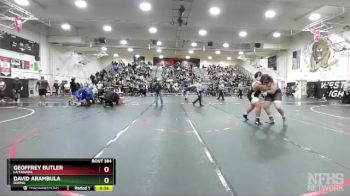 285 lbs Cons. Round 2 - David Arambula, Buena vs Geoffrey Butler, La Canada