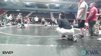 61 lbs 3rd Place - Garrett Potts, Wagoner Takedown Club vs Ezekiel Olsen, Fitness Fight Factory Wrestling Club