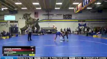 145 lbs Quarterfinal - Jackson Rhomberg, Mount Vernon vs Dante Zuniga, Columbus/WMU