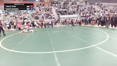 59 kg 3rd Place Match - Grace Stem, Cardinal WC vs Sarah Savidge, Army (WCAP)