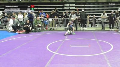 70 lbs Round Of 32 - Cameron Ganiel, Upper Township vs Mason Carpenter, Power Half Wrestling Academy