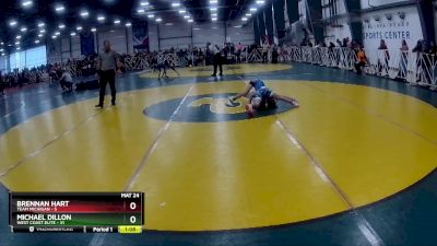 76 lbs Rd# 1 9:00am Friday - Brennan Hart, Team Michigan vs Michael Dillon, West Coast Elite