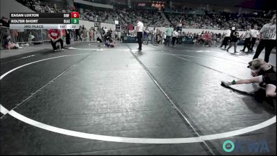 49 lbs 3rd Place - Eagan Luxton, Raw Wrestling Club vs Kolter Short, Blackwell Wrestling Club