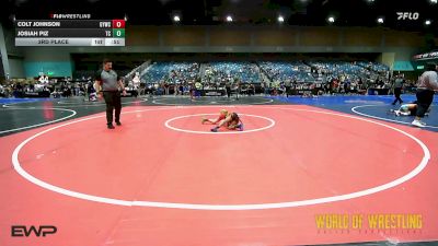 43 lbs 3rd Place - Colt Johnson, Greenwave Youth Wrestling Club vs Josiah Piz, Team Coalinga