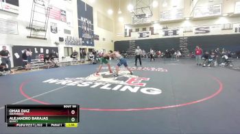 190 lbs Quarterfinal - Omar Diaz, Southridge vs Alejandro Barajas, Quincy