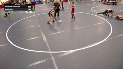 14U GIRLS - 90 lbs Semis - Brooklyn Poncelet, MN Elite Wrestling Club vs Mckinly Blanchard, Triton