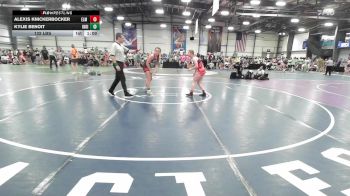 132 lbs Rr Rnd 1 - Alexis Knickerbocker, Elm Street Grapplers vs Kylie Benoit, Indiana Outlaws Purple