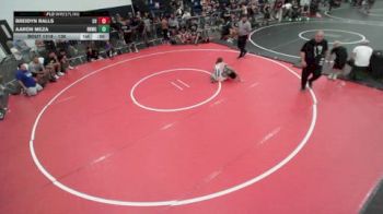 138 lbs Champ. Round 3 - Breidyn Ralls, Canyon View vs Aaron Meza, Rough House Wrestling Club