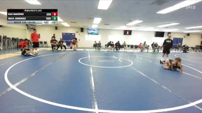 54-56 lbs Round 2 - Max Jimenez, Total Kaos Wrestling Club vs Kai Madrid, San Clemente Youth Wrestling