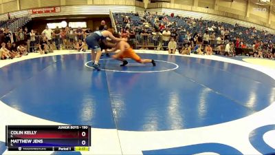 190 lbs Semifinal - Colin Kelly, IL vs Matthew Jens, IL