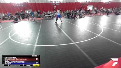 285 lbs Round 3 - Ethan Bindl, Richland Center Youth Wrestling Club vs Damian Indykiewicz, Wisconsin