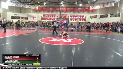 80 lbs Champ. Round 2 - August Kruse, Centennial vs Lucas Bauer, New Prague Wrestling