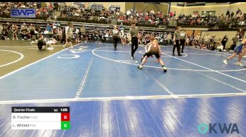 80 lbs Quarterfinal - Braxton Fischer, Kingfisher vs Logan Whited, Perry Wrestling Academy