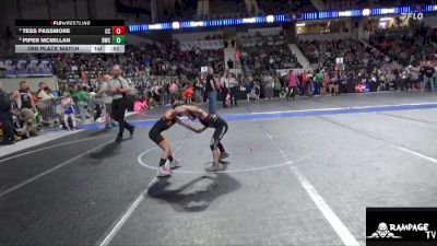 55 lbs 3rd Place Match - Tess Passmore, Chase County vs Piper McMillan, Beloit Wrestling Club