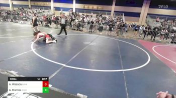 109 lbs Consi Of 32 #2 - Asher Wesson, Sunkids vs Antonio Montes, Rough House WC