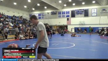137 lbs Semifinal - Trinity Escobar, Dog Pound vs Isabella Marcello, West Torrance Wrestling Team