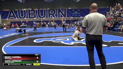 145 lbs 1st Place Match - Brady Campbell, Opelika Hs vs Davin Lundquist, Harris County