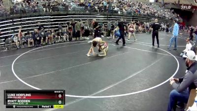 105 lbs Semis & 1st Wrestleback (8 Team) - Luke Hoefling, Iowa USA Red vs Ryatt Rodden, Oklahoma Elite