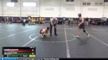 126 lbs Round 4 (6 Team) - Landen Duncan, Western Reserve vs Brandon Dami, Gladiators