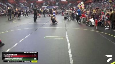 85 lbs Quarterfinal - Jonathan Isbrecht, Southwest Region Affiliated vs Landon Lanz, Portland WC