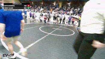 58 lbs Round Of 16 - Zayn Sanders, Stroud Youth Wrestling Club vs Jimmy Allen, Owasso Takedown Club
