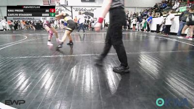 105 lbs Quarterfinal - Kaili Prose, Jay Wrestling Club vs Caitlyn Staggers, Skiatook Youth Wrestling