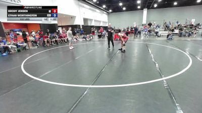 132 lbs Brody Jensen, Team Nebraska vs Ethan Worthington, Team Kansas Silver