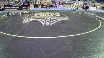 Girls-125 lbs Cons. Round 3 - Jenna Bradford, Decatur Hs Girls vs Madisyn Harrison, Marcellus Hs Girls