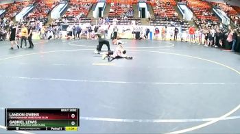 80 lbs Quarterfinal - Gabriel Lewis, Panther Amateur Wrestling vs Landon Owens, Team Donahoe Wrestling Club