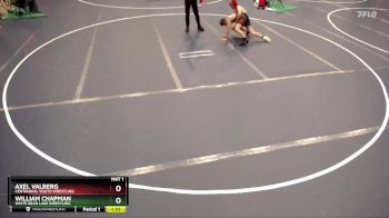 117 lbs Cons. Round 1 - Axel Valberg, Centennial Youth Wrestling vs William Chapman, White Bear Lake Wrestling