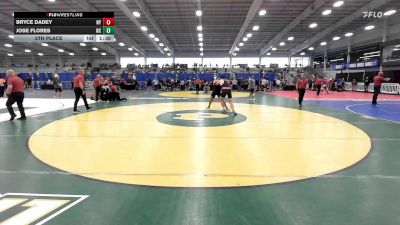 220 lbs 5th Place - Bryce Dadey, NY vs Jose Flores, NC