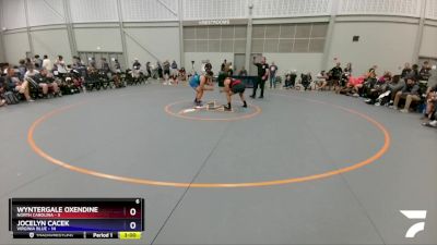 225 lbs 2nd Wrestleback (16 Team) - Wyntergale Oxendine, North Carolina vs Jocelyn Cacek, Virginia Blue