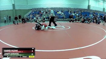 80 lbs Round 3 (6 Team) - Xander McCrae, Center Grove Wrestling Club vs Joseph Narantic, Red Devil Pride Elite Wrestling
