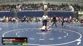 85 lbs Champ. Round 2 - Jasper Kling, Mayfield May Academy vs Bradyn Tompkins, Michigan Revolution