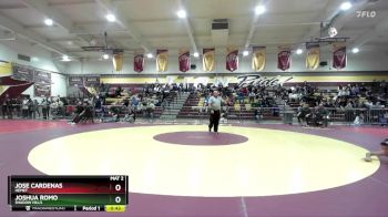 132 lbs Cons. Round 2 - Jose Cardenas, Hemet vs Joshua Romo, Shadow Hills