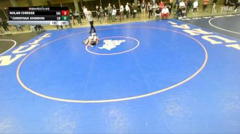 120 lbs Cons. Round 4 - Christian Johnson, Limestone vs Nolan Chrisse, Unattached
