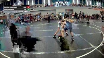 80 lbs Round 2 (6 Team) - Mason Pederson, West Forsyth WC vs Ben Friedman, Caveman