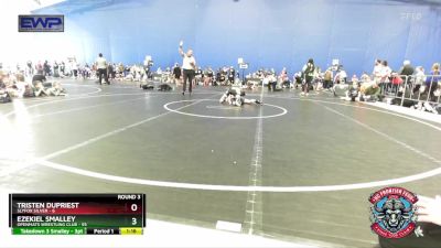 92 lbs Round 3 (4 Team) - Ezekiel Smalley, OpenMats Wrestling Club vs Tristen Dupriest, Slyfox Silver