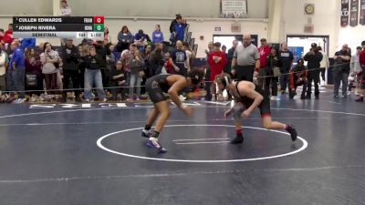 132 lbs Semifinal - Cullen Edwards, St. Francis vs Joseph Rivera, Iona Prep