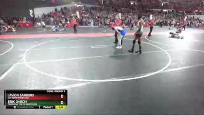 145 lbs Cons. Round 2 - Erik Garcia, Parkview Youth Wrestling vs Javion Sanders, JJ`s Club Wrestling