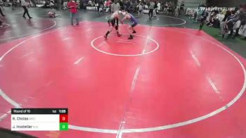 156 lbs Round Of 16 - Ryan Cholas, Brighton WC vs Justyce Hostetler, GI Grapplers