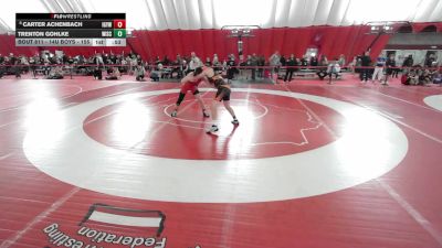 14U Boys - 155 lbs Cons. Round 3 - Trenton Gohlke, Wisconsin vs Carter Achenbach, Iowa-Grant Youth Wrestling Club