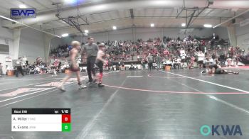 67-70 lbs Rr Rnd 3 - AJ Miller, Team Tulsa Wrestling Club vs Alexander Evans, Jenks Trojan Wrestling Club