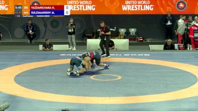 97 kg Qualification: Hassan Yazdani, USA vs Merab Suleimanishvili, GEO