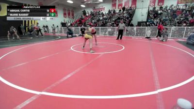 130 lbs Cons. Round 3 - Abigail Curtis, Temecula Valley vs Marie Basset, La Canada